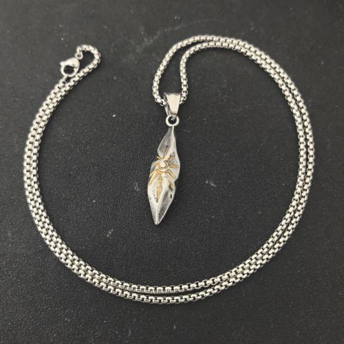 Stainless Steel Sweater Chain Necklace, 304 Stainless Steel, handmade, fashion jewelry & for man, original color Approx 51-60 cm 