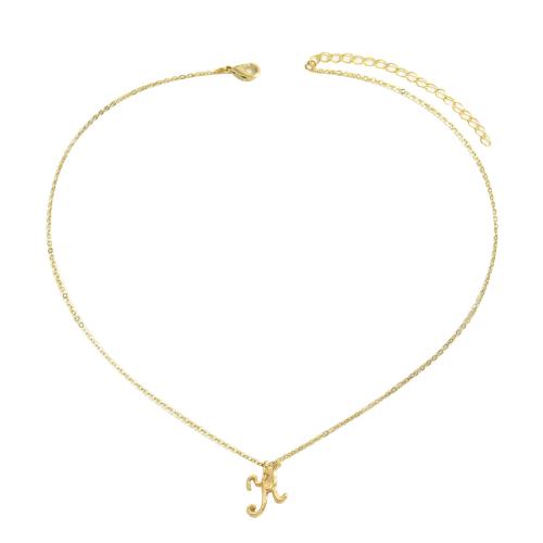 Zink Legierung Halskette, Zinklegierung, plattiert, Modeschmuck & für Frau, goldfarben, verkauft von PC[