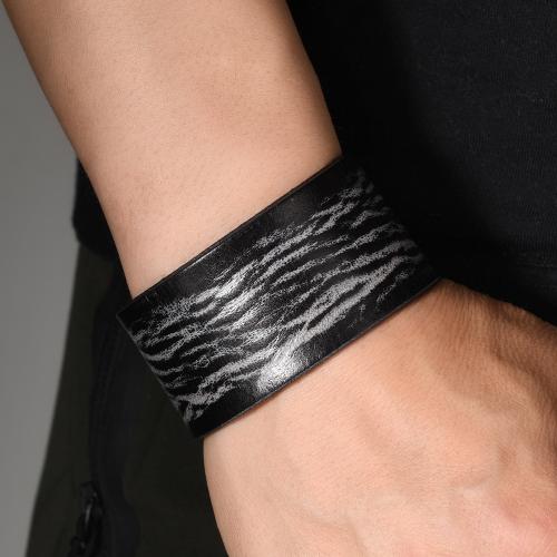 Kuhhaut Armband, mit Eisen, handgemacht, Vintage & einstellbar & für den Menschen, keine, verkauft von PC