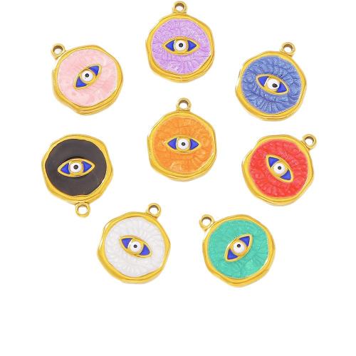 Acier inoxydable 304 Pendentif, Placage de couleur d'or, DIY & émail, plus de couleurs à choisir Vendu par sac