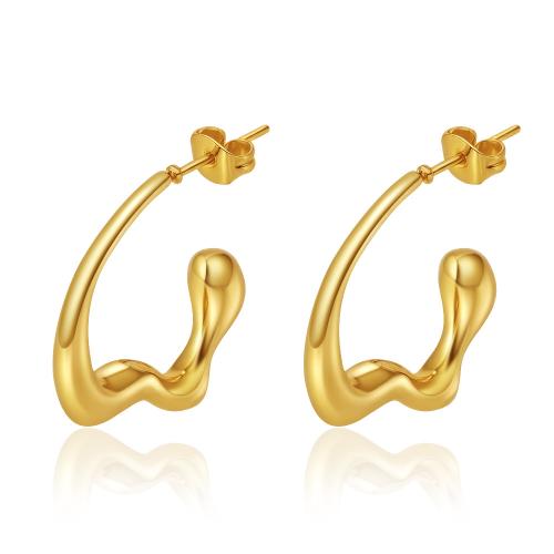 Boucle en acier inoxydable, Acier inoxydable 304, Placage, bijoux de mode & pour femme, plus de couleurs à choisir, Vendu par paire