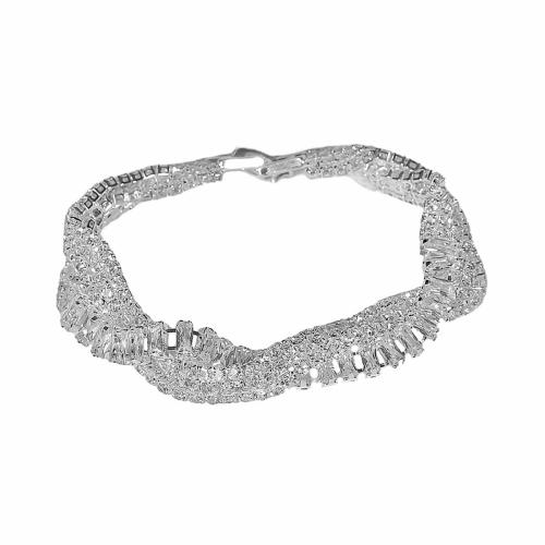 laiton bracelet, bijoux de mode & pour femme & avec strass, plus de couleurs à choisir, Vendu par PC