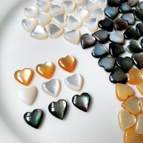 Shell Jewelry Cabochon, Heart, DIY 