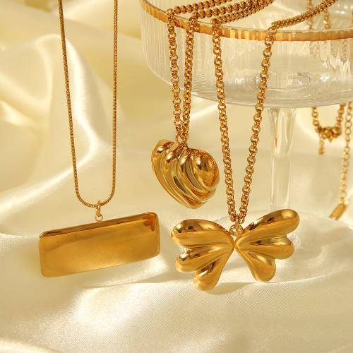 304ステンレススチール ネックレス, メッキ, ファッションジュエリー & 異なるスタイルを選択 & 女性用, 金色, 売り手 パソコン