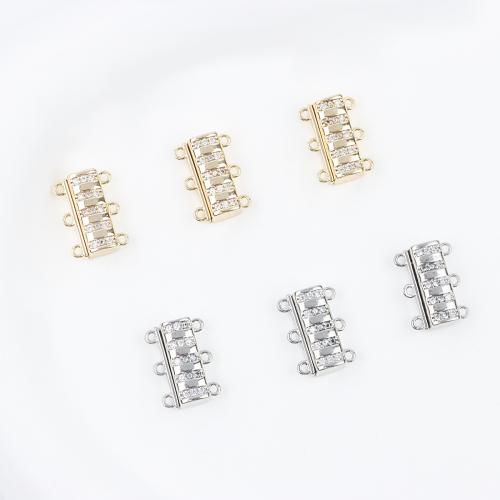 Brass Magnetic Clasp, DIY & with rhinestone [