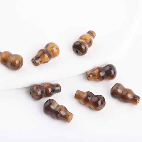 Perles d'Oeil de tigre, calebasse, DIY, couleurs mélangées Vendu par PC