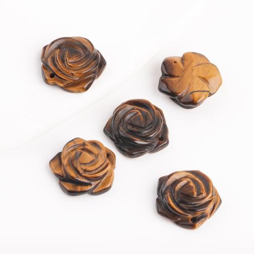 Pendentifs d'oeil de tigre, Rose, DIY, couleurs mélangées, Vendu par PC[