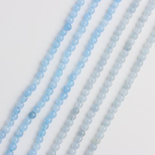 Perles aigue-marine, Rond, DIY, plus de couleurs à choisir, 4mm Vendu par brin[