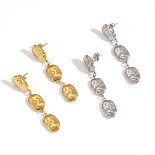 Boucle d'oreille goutte inox, Acier inoxydable 304, Placage, bijoux de mode, plus de couleurs à choisir, Vendu par paire