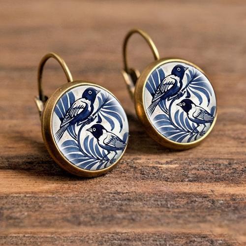 Zinc Alloy Drop Earring, plated, fashion jewelry 