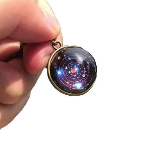 Glass Zinc Alloy Necklace, with Glass, plated, fashion jewelry nickel, lead & cadmium free 