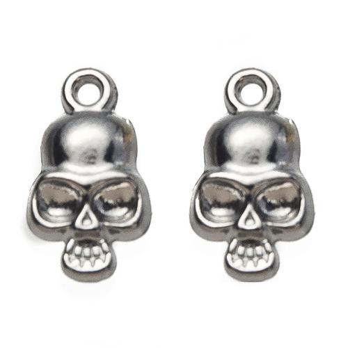Stainless Steel Skull Pendant, 304 Stainless Steel, DIY 
