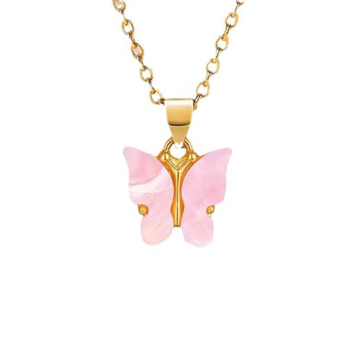 Collier en alliage de zinc, avec Acrylique, bijoux de mode & pour femme, Vendu par PC