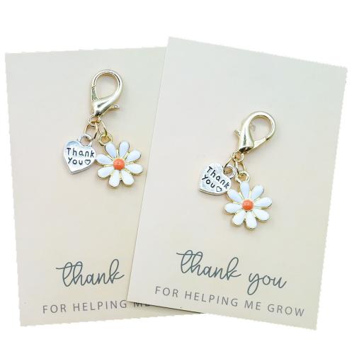 bijoux de porte-clés en Alliage de zinc, avec Acrylique, bijoux de mode & pour femme, plus de couleurs à choisir, Vendu par PC