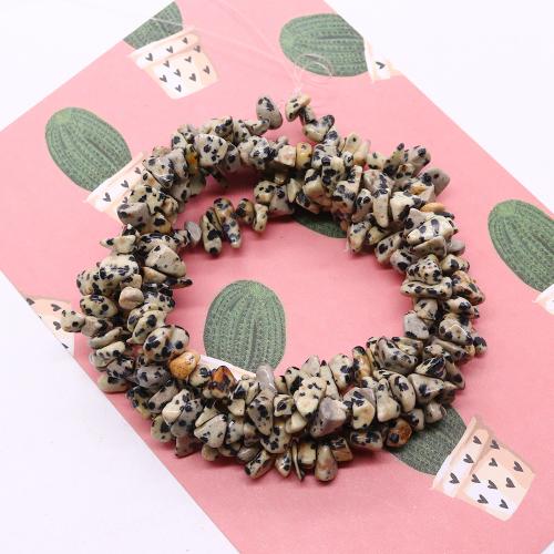 Perles dalmatiens, Dalmate, Irrégulière, DIY, couleurs mélangées, 5-8mm, Vendu par brin