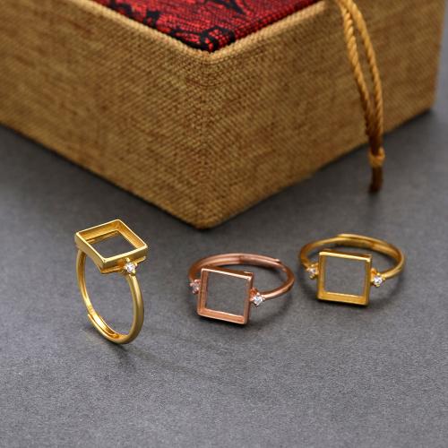Sterling Silver Bezel Ring Base, 925 Sterling Silver, DIY & micro pave cubic zirconia [