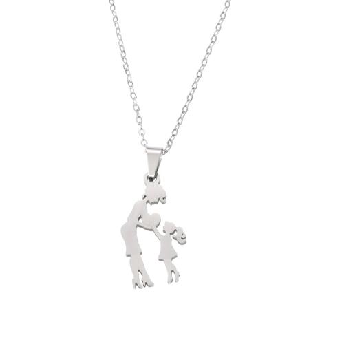 304ステンレススチール ネックレス, とともに 2inch エクステンダチェーン, 母の日ジュエリー & 異なるスタイルを選択 & 女性用, 長さ:約 17.7 インチ, 売り手 パソコン