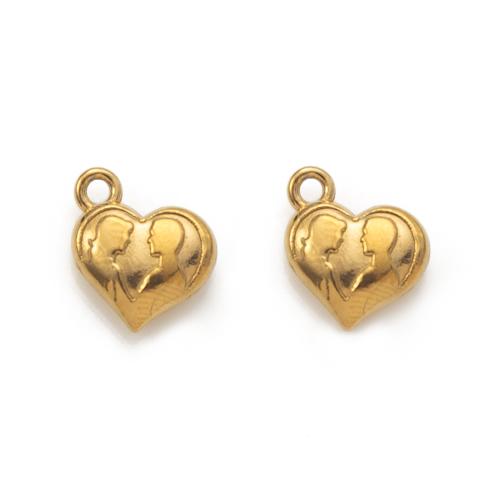 Stainless Steel Heart Pendants, 304 Stainless Steel, DIY 