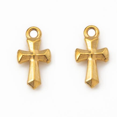 pendentifs En acier inoxydable de Croix , Acier inoxydable 304, DIY, plus de couleurs à choisir Vendu par PC