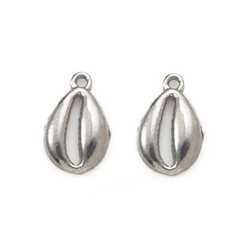 304 Stainless Steel Pendant, Shell, DIY & hollow 