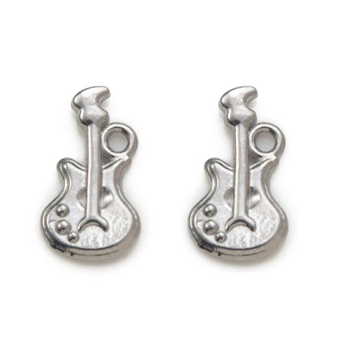 304 Stainless Steel Pendant, Guitar, DIY 