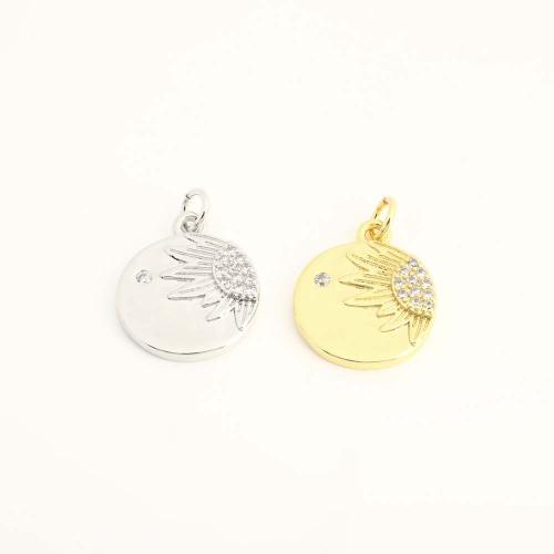 Cubique Pendentif en laiton zircon pavent, avec zircon cubique, DIY, plus de couleurs à choisir, Vendu par PC[