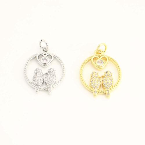 Cubique Pendentif en laiton zircon pavent, DIY & pavé de micro zircon & creux, plus de couleurs à choisir, Vendu par PC[