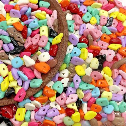 Abalorios Acrílicos Sólidos, Acrílico, Bricolaje, más colores para la opción, diámetro interior:aproximado 1mm, 10PCs/Grupo, Vendido por Grupo