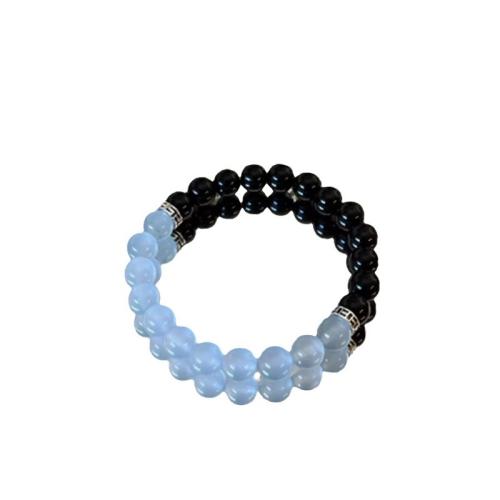 Lampwork Bracelets, with Zinc Alloy, fashion jewelry 