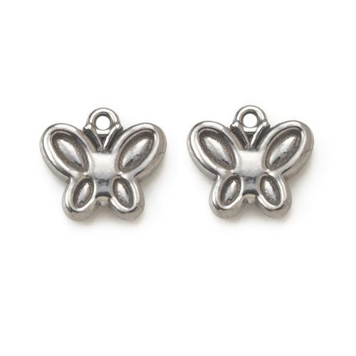 Acier inoxydable 304 Pendentif, papillon, DIY, plus de couleurs à choisir Vendu par PC