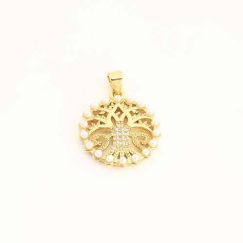 Cubique Pendentif en laiton zircon pavent, avec perle de plastique, DIY & pavé de micro zircon, plus de couleurs à choisir, Vendu par PC