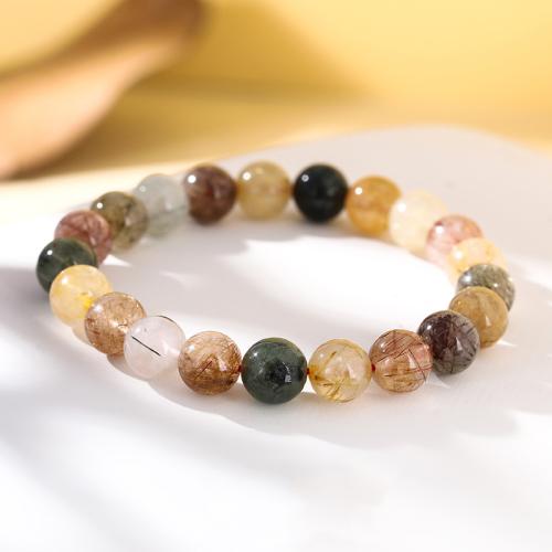 quartz rutile bracelet, bijoux de mode, couleurs mélangées, Vendu par PC