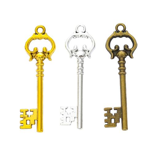 aleación de zinc colgante, Llave, chapado, Bricolaje, más colores para la opción, 200PCs/Bolsa, Vendido por Bolsa