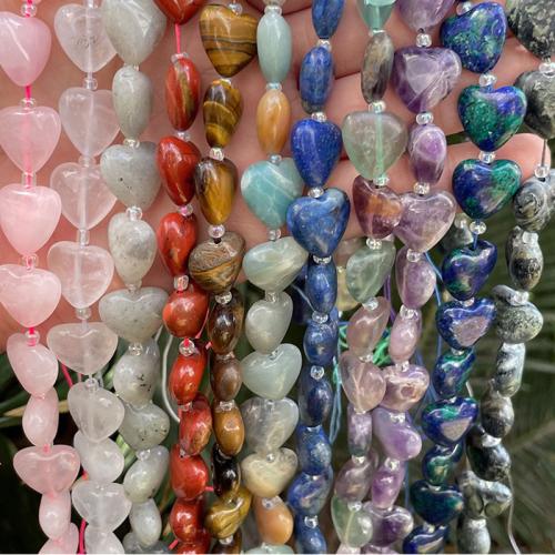pierre gemme goutte, coeur, DIY & différents matériaux pour le choix, 14mm Environ 35 cm, Vendu par brin
