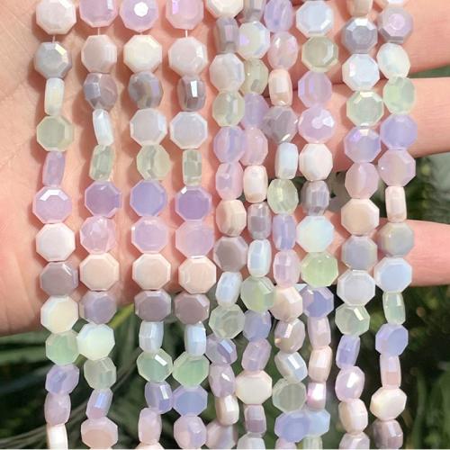 Fashion Crystal Beads, Geometrical Pattern, gradient color & DIY & faceted, 8mm Approx 35 cm 