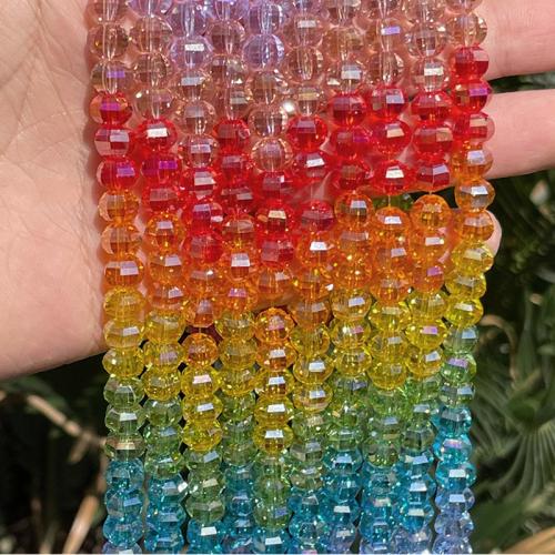 Crystal Beads, Lantern, gradient color & DIY, multi-colored Approx 35 cm 