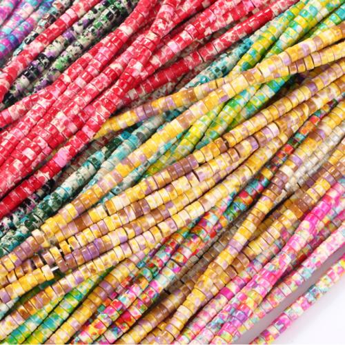 Synthetische Türkis Perle, DIY, keine, 5x2mm, ca. 150PCs/Strang, verkauft von Strang
