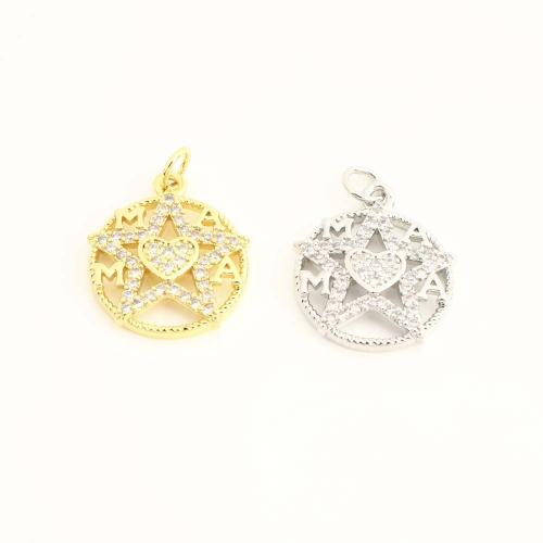 Cubique Pendentif en laiton zircon pavent, DIY & pavé de micro zircon, plus de couleurs à choisir, Vendu par PC