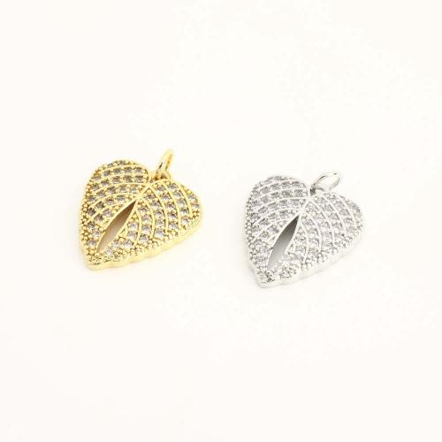 Cubique Pendentif en laiton zircon pavent, coeur, DIY & pavé de micro zircon & creux, plus de couleurs à choisir, Vendu par PC