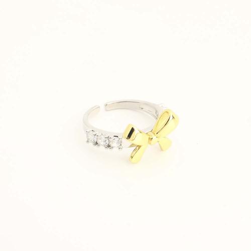 Cubic Zirconia Micro Pave Brass Finger Ring, fashion jewelry & micro pave cubic zirconia & for woman 