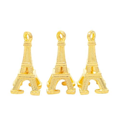 alliage de zinc Pendentif, Tour Eiffel, Placage, DIY, plus de couleurs à choisir Vendu par sac