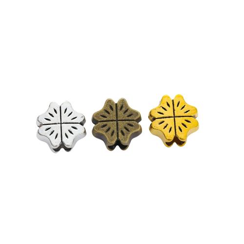 亜鉛合金のジュエリービーズ, 亜鉛合金, 四つ葉のクローバー, メッキ, DIY, 無色, 200パソコン/バッグ, 売り手 バッグ