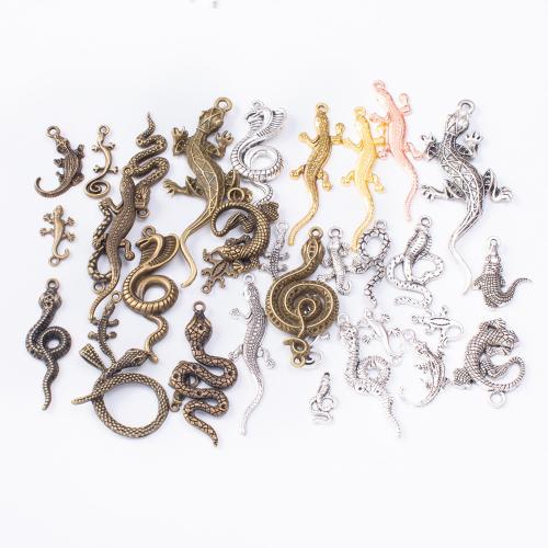 Zinc Alloy Animal Pendants, plated, mixed pattern & DIY pendant length 20-100mm 