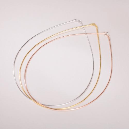 Cadena de la joyería de plata esterlina, Plata de ley 925, diverso tamaño para la opción & cadena de la serpiente & para mujer, más colores para la opción, Vendido por UD[