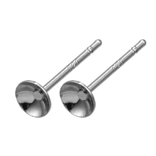 925 Sterling Silver Earring Stud Component, DIY 