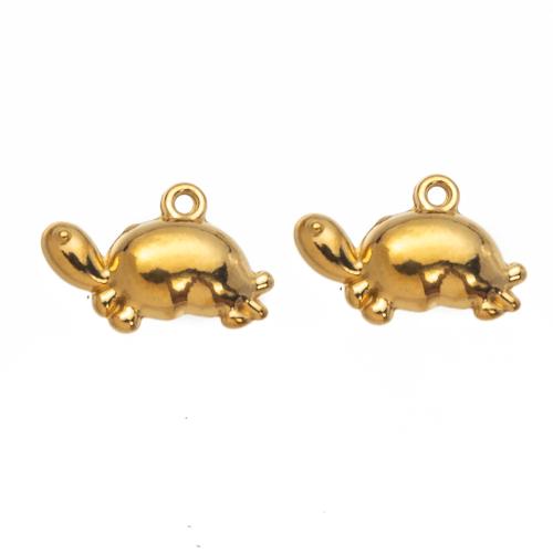 Pendentifs d'animaux en acier inoxydable , Acier inoxydable 304, tortue, DIY, plus de couleurs à choisir Vendu par PC