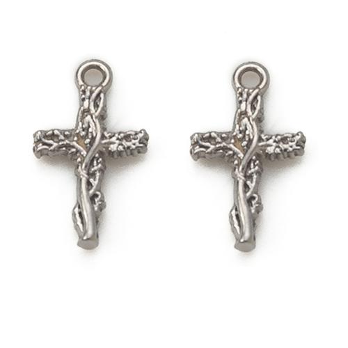 pendentifs En acier inoxydable de Croix , Acier inoxydable 304, DIY, plus de couleurs à choisir Vendu par PC