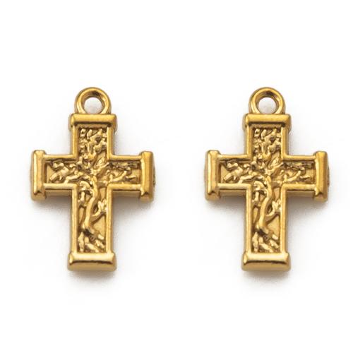 pendentifs En acier inoxydable de Croix , Acier inoxydable 304, DIY, plus de couleurs à choisir Vendu par PC