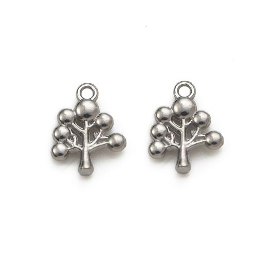Stainless Steel Pendants, 304 Stainless Steel, Tree, DIY 