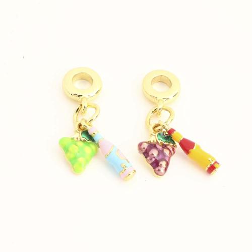 laiton Pendentif, Placage de couleur d'or, DIY & émail, plus de couleurs à choisir, Vendu par PC